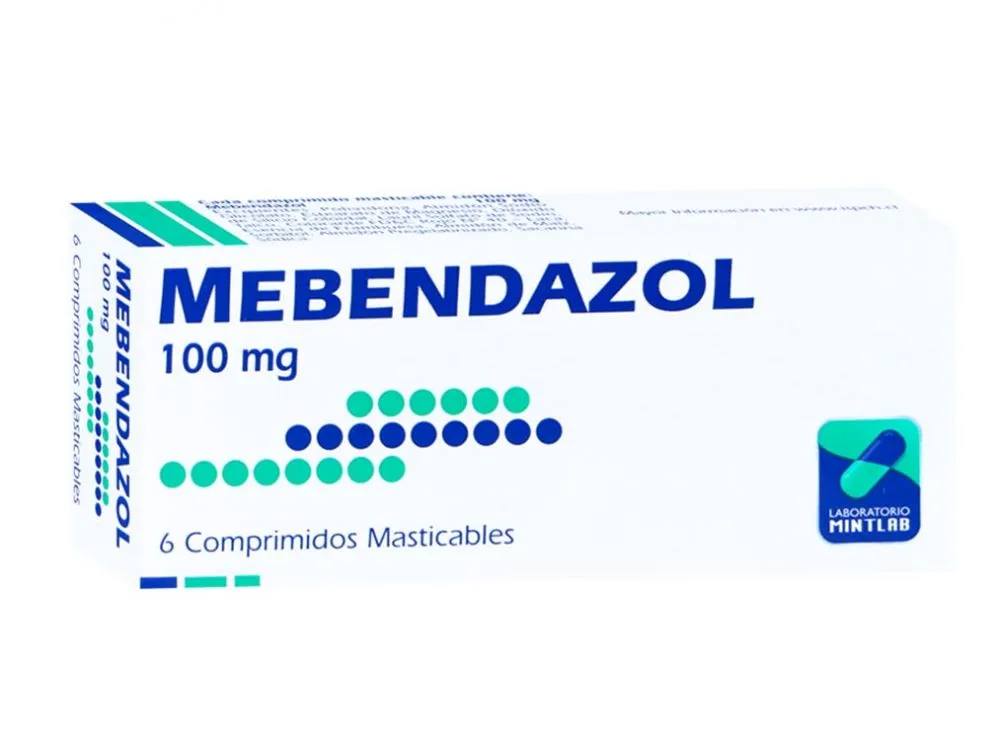 MEBENDAZOL 100MG.6 COMPRIMIDOS MASTICABLES